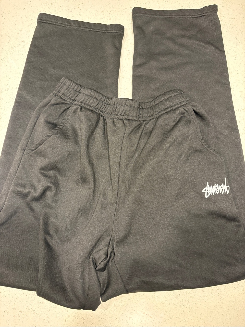 Men’s  Black Sweatpants with Elastic Waistband